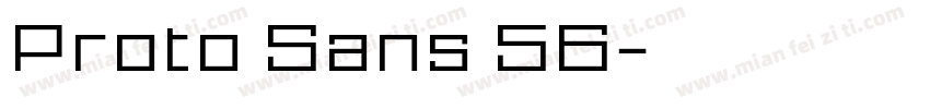 Proto Sans 56字体转换
